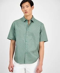 Alfani Men's Geo-Pattern Shirt, Exclusively at Macy's