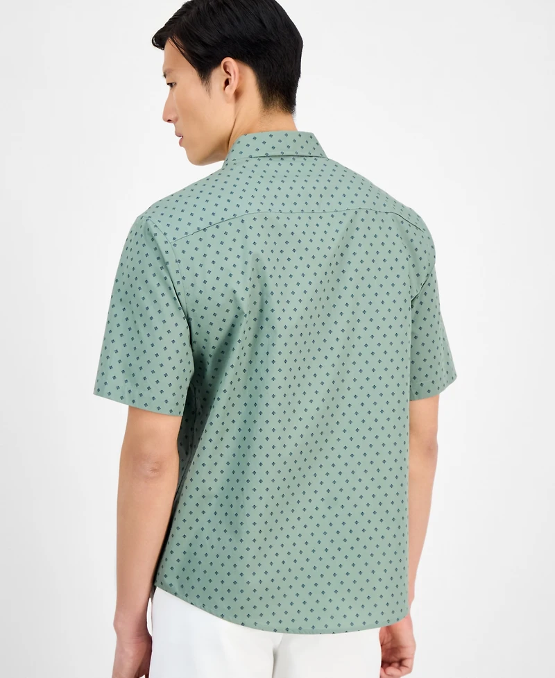 Alfani Men's Geo-Pattern Shirt, Exclusively at Macy's