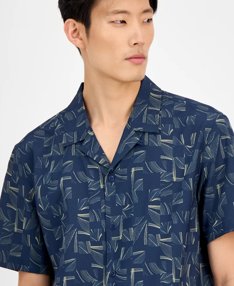 Alfani Men's Abstract Print Shirt, Exclusively at Macy's