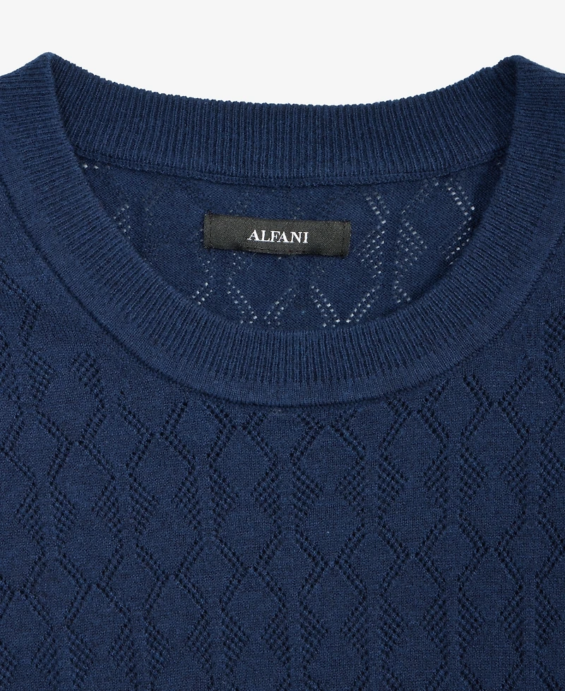 Alfani Men's Textured Sweater T-Shirt, Exclusively at Macy's