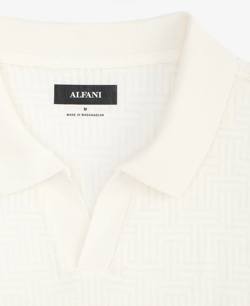 Alfani Men's Geo-Pattern Polo Shirt, Exclusively at Macy's