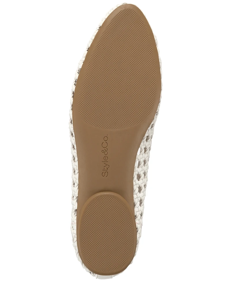 Style & Co Women's Tesss Flat Woven Flats, Exclusively at Macy's