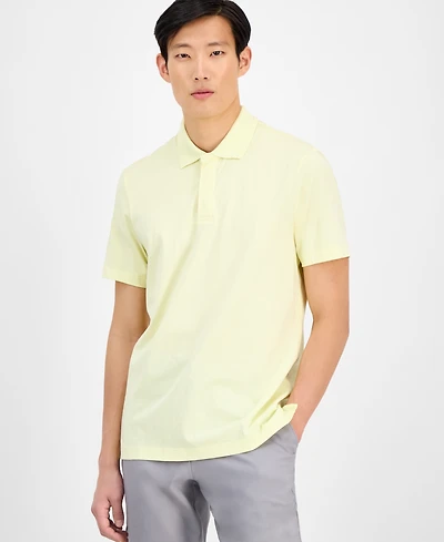 Alfani Men's Regular-Fit Mercerized Polo Shirt, Created for Macy's