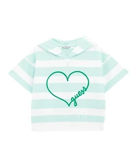 Guess Big Girls Hooded Short Sleeve Active Top