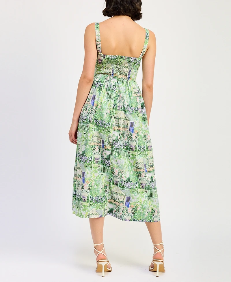 En Saison Women's Molly Corset-Bodice Flared Dress