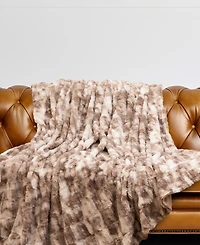 Cheer Collection Luxuriously Soft Faux Fur Design Blanket