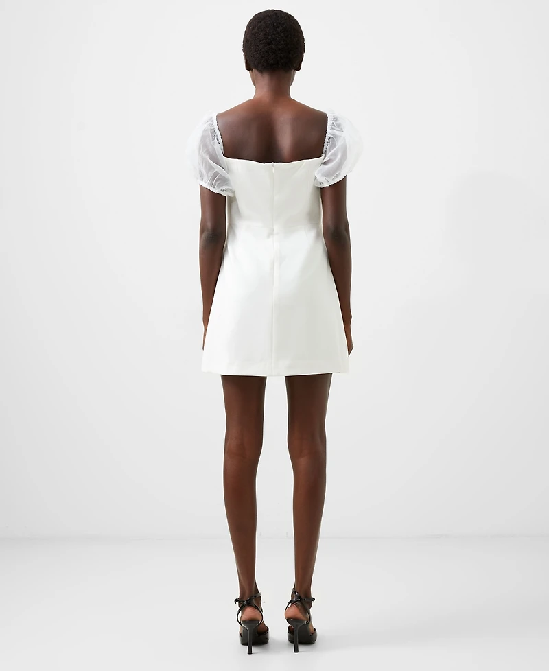French Connection Women's Whisper Puff Organza-Sleeve Dress