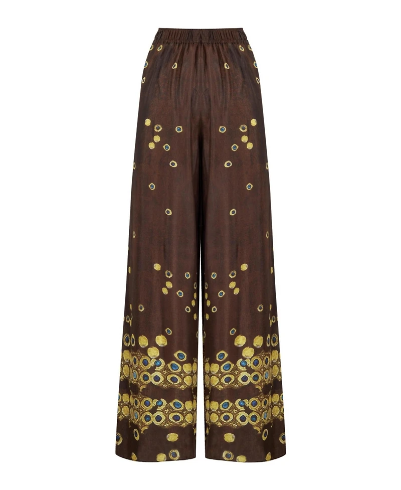 Nocturne Women's Printed Flowing Pants