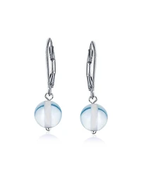 Bling Jewelry Sterling Silver Drop Earrings with 8MM Natural Balls and Lever Back