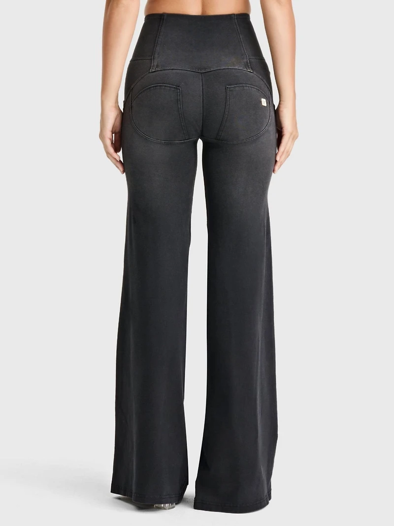 Freddy Women's High-Rise Sculpting Palazzo Flare Jeans