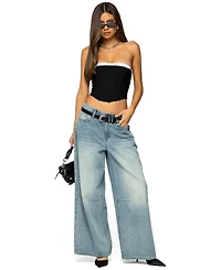 Edikted Women's Ryla Contrast Layered Mesh Corset