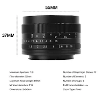 7artisans Photoelectric 50mm f/1.8 Lens for Sony E