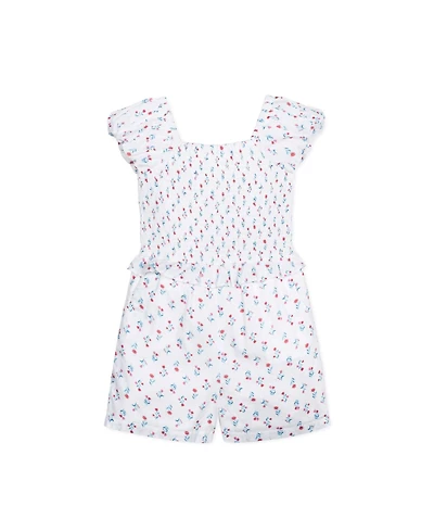 Hope & Henry Toddler Girls Puff Sleeve Smocked Romper