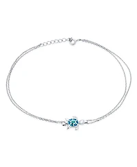 Bling Jewelry Hawaii Nautical Charm Sea Blue Opal Turtle Anklet Ankle Bracelet Sterling Silver
