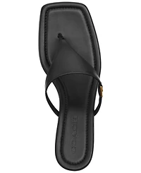 Coach Women's Heritage Hardware Thong Sandals
