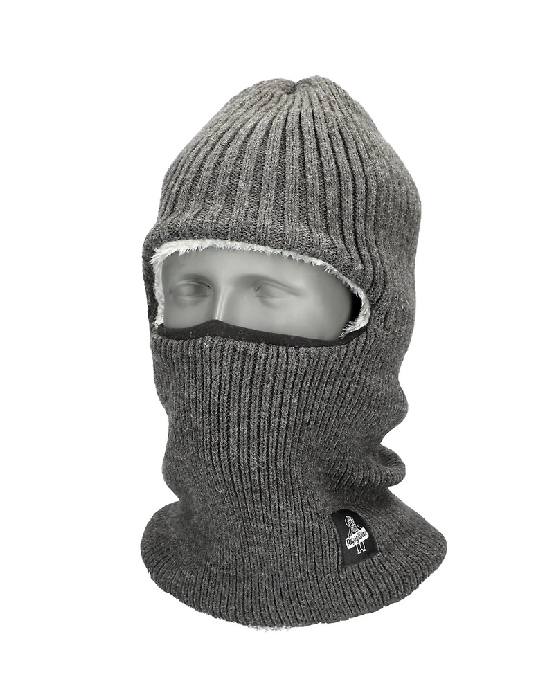 RefrigiWear Men's Sherpa-Lined Balaclava - Insulated Full-Face Winter Mask with Thermal Comfort