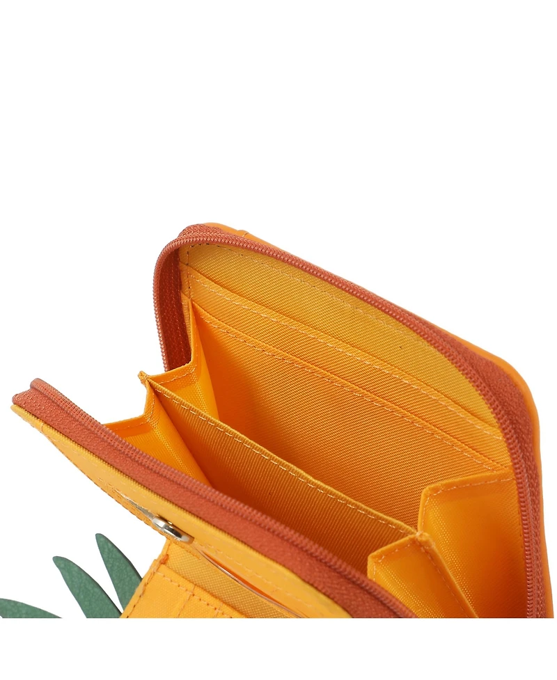 Spongebob Squarepants Pineapple House 4.5" Women's Zip Around Card Wallet