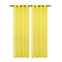 GoodGram Ultra Luxurious Elegant Sheer Grommet Single Curtain Panel - 54 in. W x 84 L, White