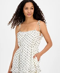 julia jordan Women's Tie-Strap Ruffle-Tier Maxi Dress