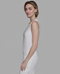 Karl Lagerfeld Paris Women's Embellished Sleeveless Top