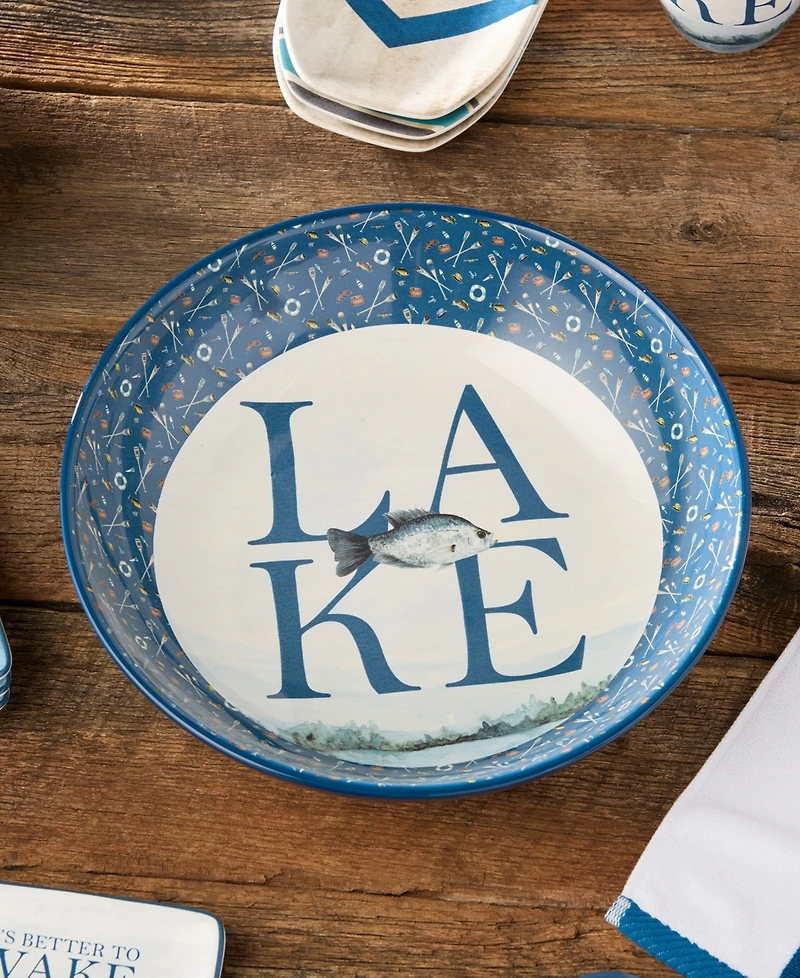 Certified International Wake At The Lake Serving Bowl