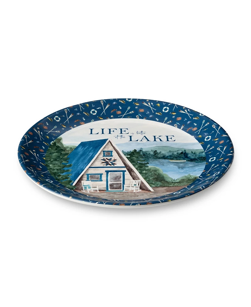 Certified International Wake At The Lake Round Platter