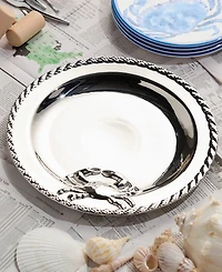 Certified International Silver Plated Crab Round Platter