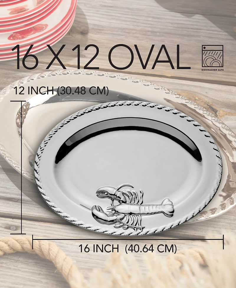 Certified International Silver Plated Lobster Oval Platter