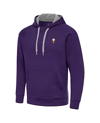 Antigua Men's Purple Clemson Tigers Golfer Victory Raglan Pullover Hoodie