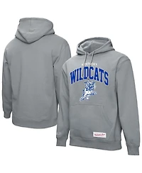 Mitchell & Ness Men's Heather Gray Kentucky Wildcats Classic Arch Pullover Hoodie