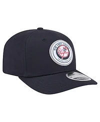 New Era Men's Navy New York Yankees Circle Patch 9SEVENTY Stretch-Snap Hat