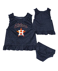 Outerstuff Infant Navy Houston Astros Playground Dress Bloomers Set
