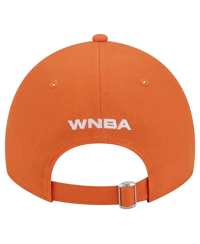 New Era Men's and Women's Orange Wnba Core Logo 9TWENTY Adjustable Hat