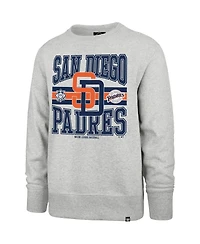 '47 Brand Men's Gray San Diego Padres Letters Headline Pullover Sweatshirt