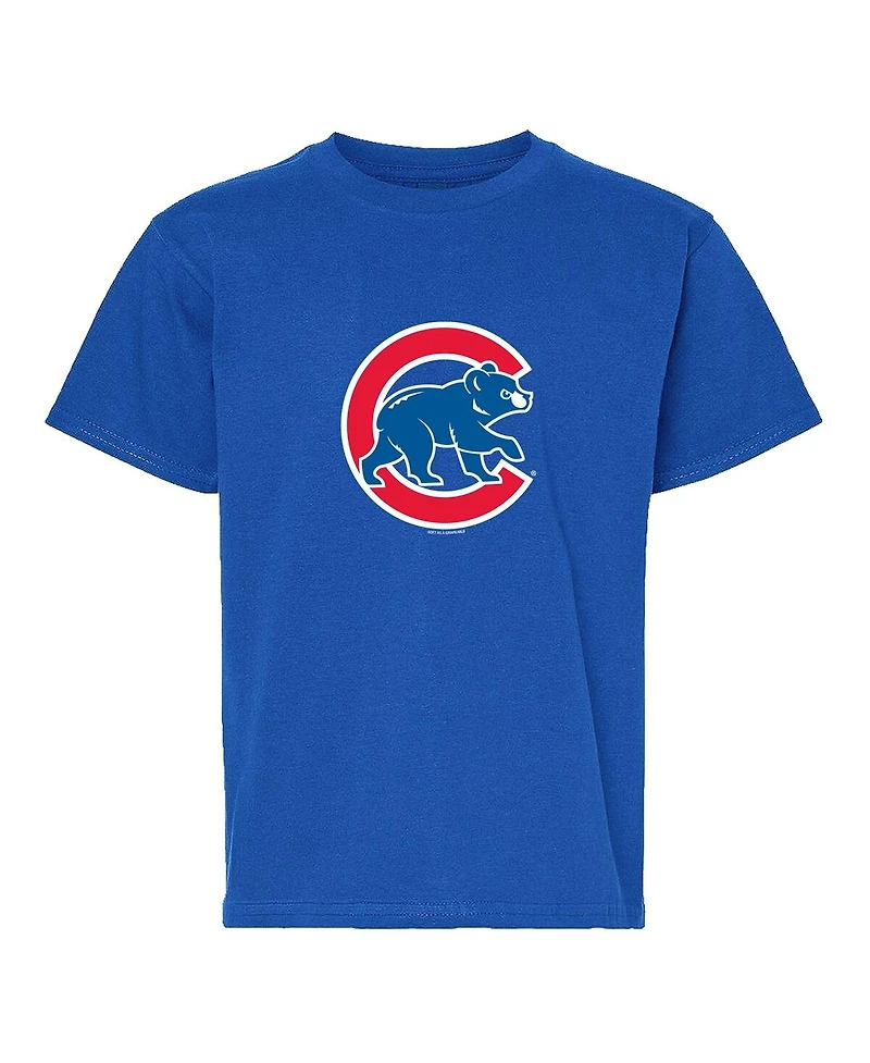 Soft as a Grape Big Boys and Girls Royal/Gray Chicago Cubs T-Shirt, Set of 2