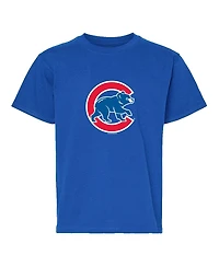 Soft as a Grape Big Boys and Girls Royal/Gray Chicago Cubs T-Shirt, Set of 2