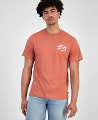 Levi's Men's Relaxed Fit Box Tab Short Sleeve Logo Graphic Crewneck T-Shirt
