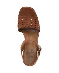 Naturalizer Women's Kira Block Heel Square Toe Platform Sandals