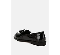 Blaneth Tassel Faux Leather Loafers