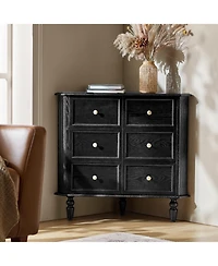 Alex 30"H 2-Door Corner Cabinet