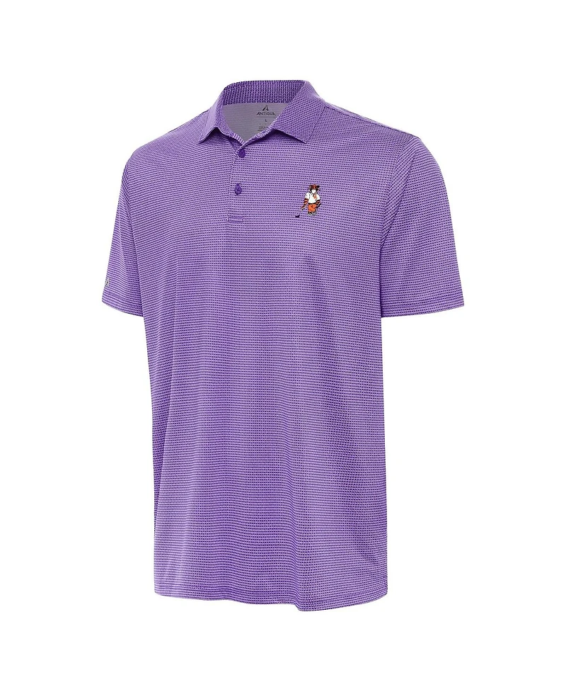 Antigua Men's Purple Clemson Tigers Golfer Rings Tribute Polo Shirt
