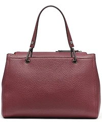 Calvin Klein Garnet Triple Compartment Top Zipper Satchel