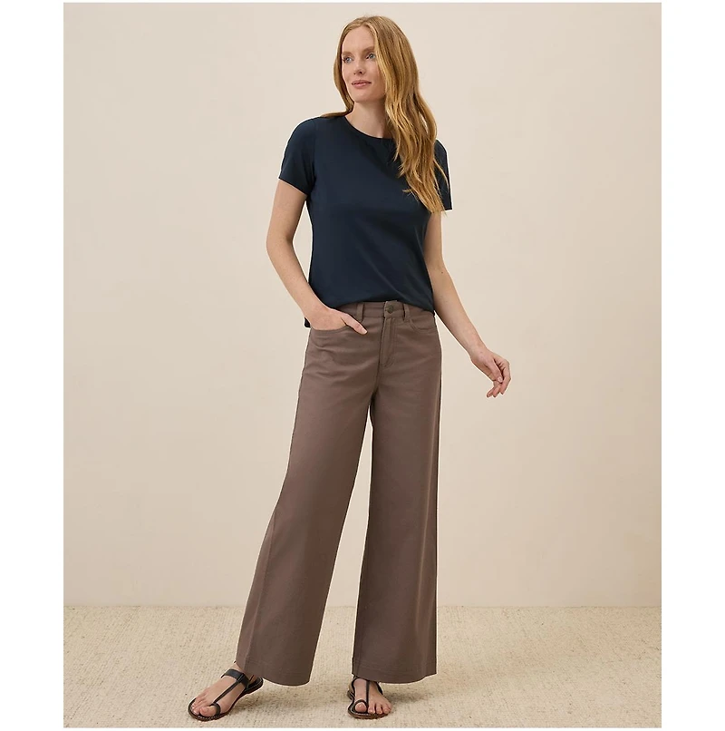 Pact Women's Organic Cotton Luxe Stretch Jersey Tee