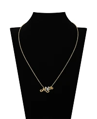 Disney Cubic Zirconia Mickey Mouse Mom Necklace