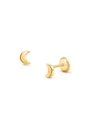 Tiny Blessings Children's 14K Gold Moonlight Studs Girls' Screw Back Earrings