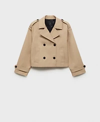 Mango Women's Double-Breasted Jacket