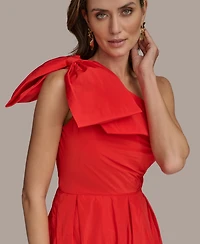 Donna Karan New York Women's Bow-Trim One-Shoulder Ball Gown