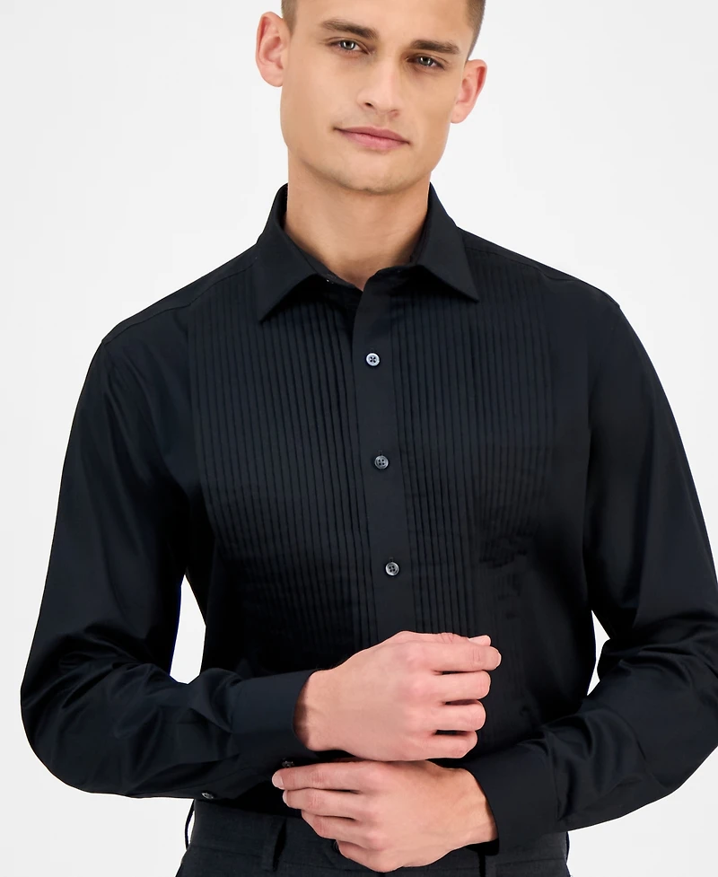 Alfani Men's Slim-Fit Solid Tuxedo Shirt, Created for Macy's