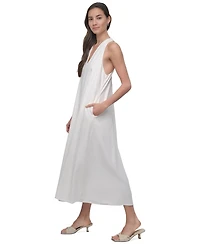 Dkny Jeans Women's V-Neck Racerback Swing Dress - IVY