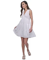 Dkny Jeans Women's Cotton Gauze Sleeveless Mini Dress
